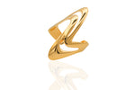 Sculptural Gold Forearm Cuff