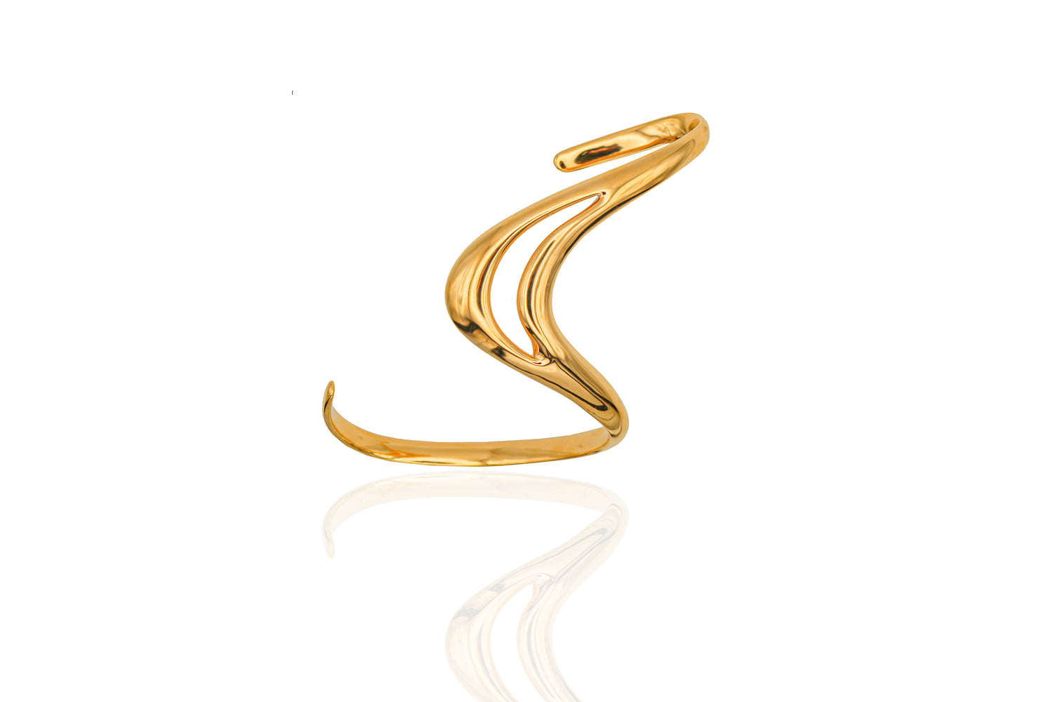 Palm Gold Wrist Cuff
